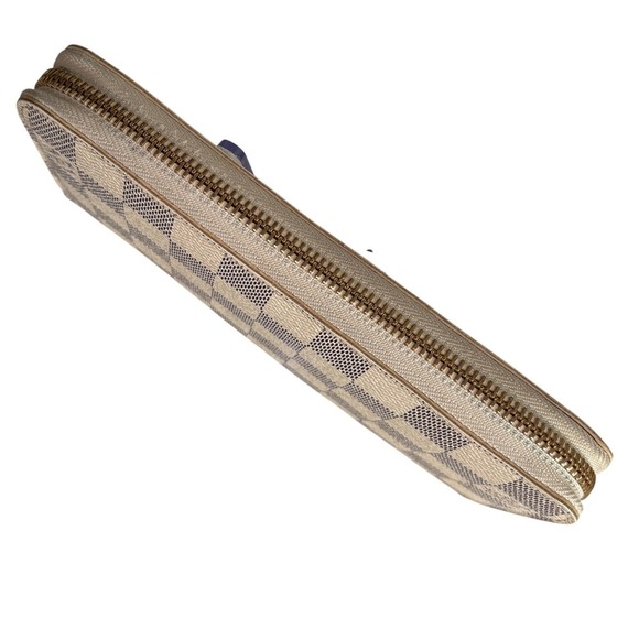 Louis Vuitton Damier Azur Canvas Zippy Wallet With Box Good Pre-Owned Condition - Picture 5 of 16